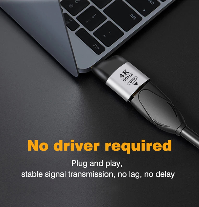 USB C To HDMI Adapter 4K 8K 60HZ Cable USB Type-C to DP miniDP 1.4 Converter VGA HDTV Displayport Adapter for MacBook M2 M3 Air
