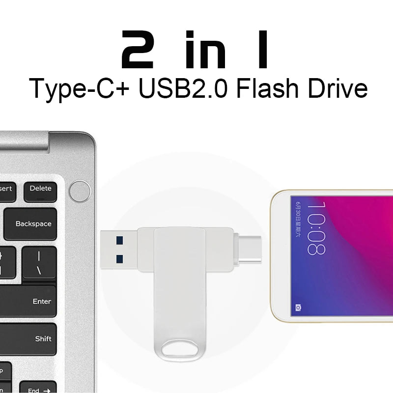 USB C Type C USB3.0 Flash Drive 32GB 64GB 128GB 256GB Pen Drive for Huawei and Andriods SmartPhone