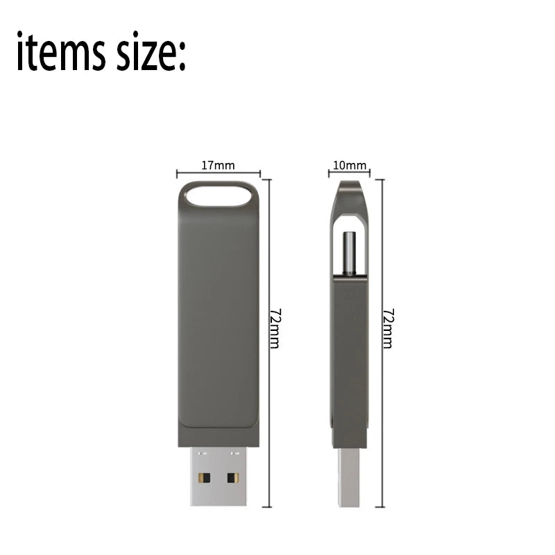 USB C Type C USB3.0 Flash Drive 32GB 64GB 128GB 256GB Pen Drive for Huawei and Andriods SmartPhone