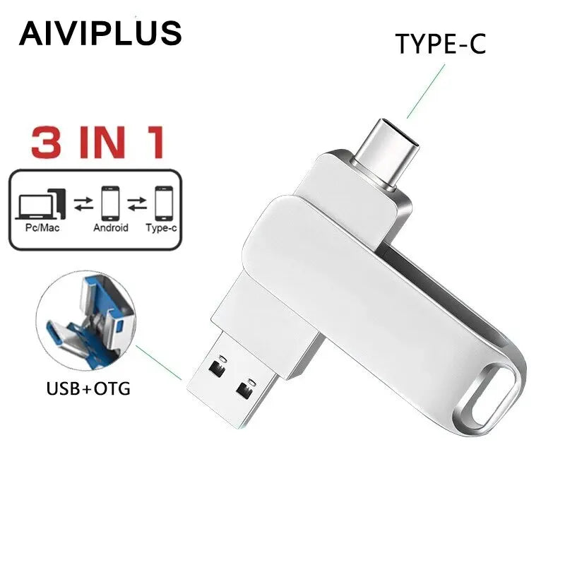 USB C Type C USB3.0 Flash Drive 32GB 64GB 128GB 256GB Pen Drive for Huawei and Andriods SmartPhone