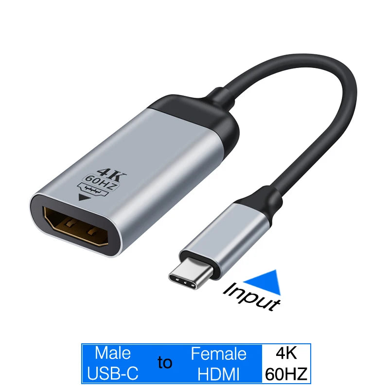 USB C To HDMI Adapter 4K 8K 60HZ Cable USB Type-C to DP miniDP 1.4 Converter VGA HDTV Displayport Adapter for MacBook M2 M3 Air