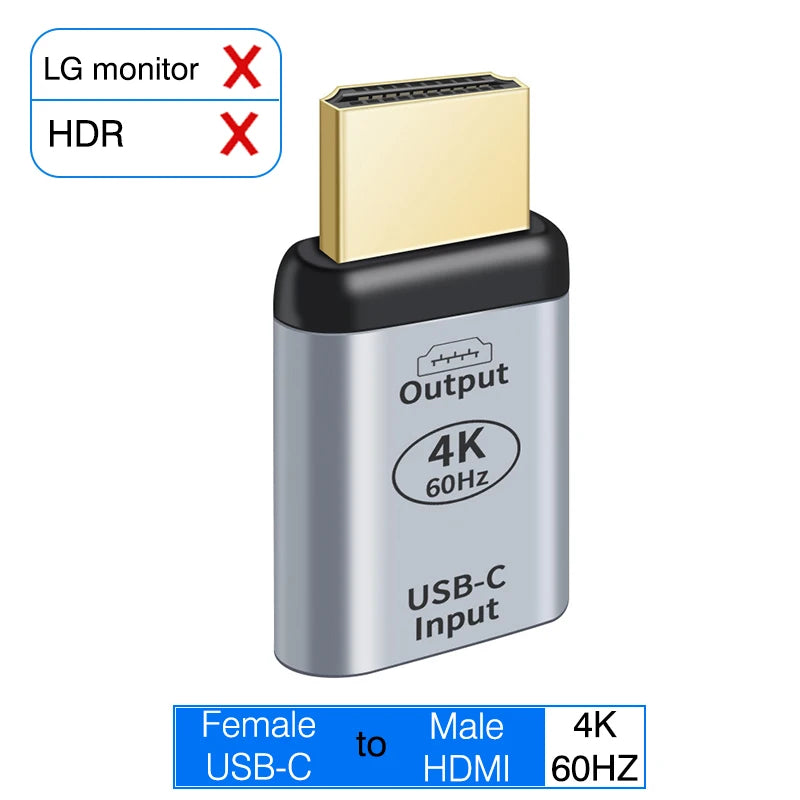 USB C To HDMI Adapter 4K 8K 60HZ Cable USB Type-C to DP miniDP 1.4 Converter VGA HDTV Displayport Adapter for MacBook M2 M3 Air