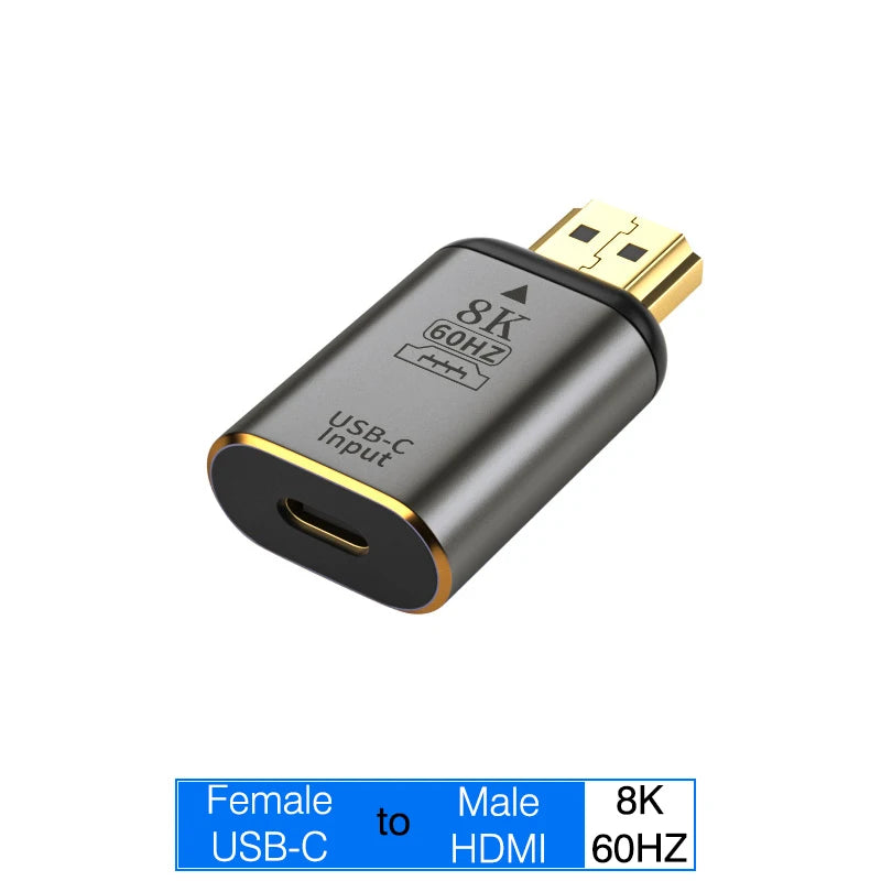 USB C To HDMI Adapter 4K 8K 60HZ Cable USB Type-C to DP miniDP 1.4 Converter VGA HDTV Displayport Adapter for MacBook M2 M3 Air