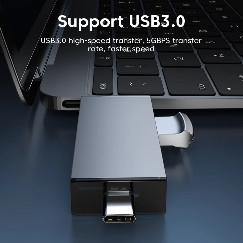 Elough 7 In 1 Multifunction Usb 3.0 Card Reader Micro SD TF Card Memory Reader USB Flash Drive Type C Card Adapter OTG