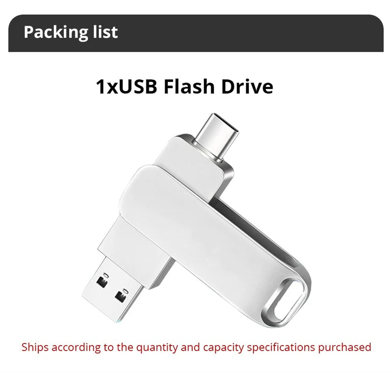 USB C Type C USB3.0 Flash Drive 32GB 64GB 128GB 256GB Pen Drive for Huawei and Andriods SmartPhone