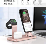 3 in 1 Charging Station for Apple Products, Stand for Apple Watch 7/SE/6/5/4/3/2/1, for Airpods Pro/3/2/1 Charging Dock, Charger Station for Iphone 13/12 Mini/12 Pro Max/11Pro Max/Xs Max/8Plus