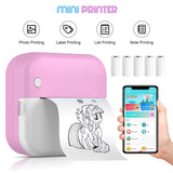 Portable Mini Pocket Printer Note Photo Label Memo Printing Bluetooth Wireless Inkless Thermal Printer 200Dpi Impresora Portátil