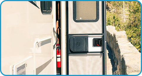 DaierTek RV Trailer Camper Entry Door Lock RV Door Lock Replacement Double Open Door With Deadbolt Computer Key Door Handle