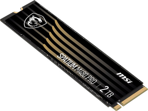 MSI SPATIUM M480 PRO 2TB PCIe 4.0 NVMe M.2 SSD