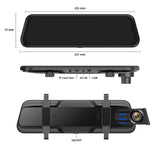 Dash Cam Touch GPS WIFI 24H Night Vision 10 Inch 2.5K+1080P Rearview Mirror Sony Rear Camera Car DVR Black Box 70Mai Dashcam