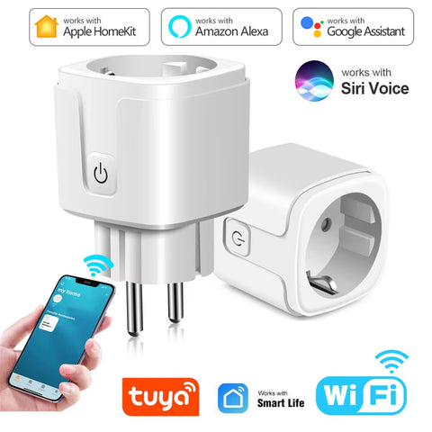 16A Smart Plug EU WiFi - Voice &amp; App Control with HomeKit, Alexa, and Google Assistant