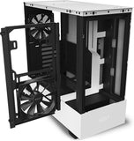 H510 Flow - CA-H52FW-01 - Compact ATX Mid-Tower PC Gaming Case - Perforated Front Panel - Tempered Glass Side Panel - Cable Management System - Water-Cooling Ready - White/Black