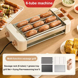 Multifunctional Sausage Roaster Hotdog Maker Automatic Rotating Barbecue Machine Thermostatic Fast Heating Corn Lamb Chop Grill