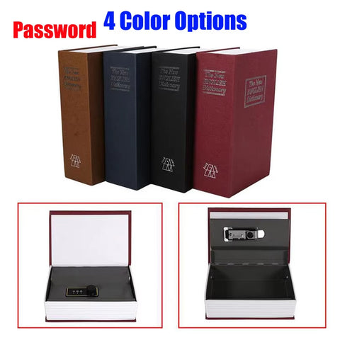 Deluxe Book Safe with Combination Lock - Secret Storage for Valuables