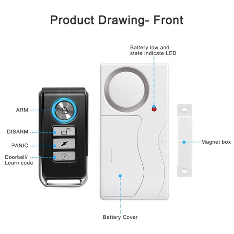 Wsdcam Wireless Door Alarm – Home Security Made Easy