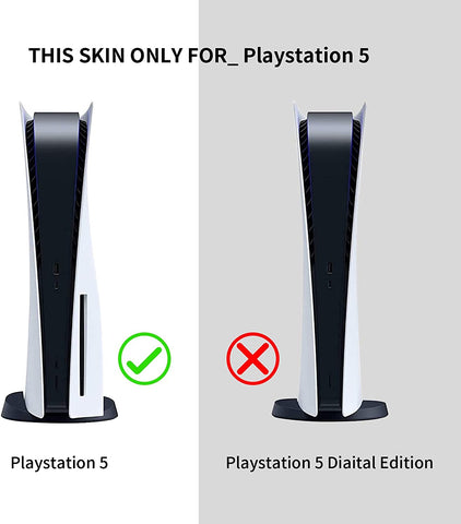 PS5 Skin Sticker Pretty Pattern Full Wrap Skin Protective Film Sticker Compatible with PS5 -- Cyberp