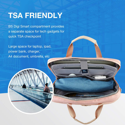 Laptop Bag for Women, 15.6 Inch Laptop Briefcase, RFID Blocking Laptop Case, Computer Bag Shoulder Messenger Bag