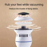 Electric Foot Grinder with Automatic Vacuum USB Rechargeable Two-Speed Adjustment and 6 Grinding Heads Callus Dead Skin Removal