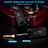 Wireless Guitar System Guitar Wireless Transmitter Receiver 2.4Ghz Rechargeable Wireless Audio System (WS-100)