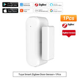 Tuya Zigbee Smart Door/Window Sensor - Solar-Powered &amp; Easy Installation