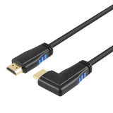 6Ft 4K HDMI Cable - Right Angle 90 Degree, Male to Male Cable for Ultra HD 4K@60Hz, 3D Video - 2-Year Warranty