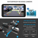 Car Dash Cam Kit Front and Rear Camera Full HD 1080P DVR Recorder Night Vision