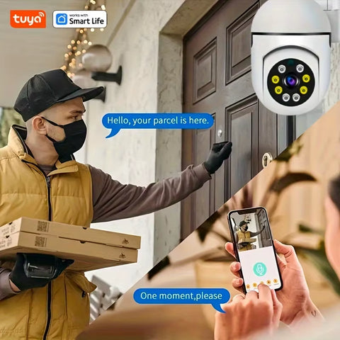 Tuya Smart 2.4G Wifi Indoor Camera Smart Home Security Video Surveillance Supprt Two Way Audio Mobile Motion