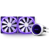 Kraken X63 RGB 280Mm - RL-KRX63-RW - AIO RGB CPU Liquid Cooler - Rotating Infinity Mirror Design - Powered by CAM V4 - RGB Connector - Aer RGB V2 140Mm Radiator Fans (2 Included) - White