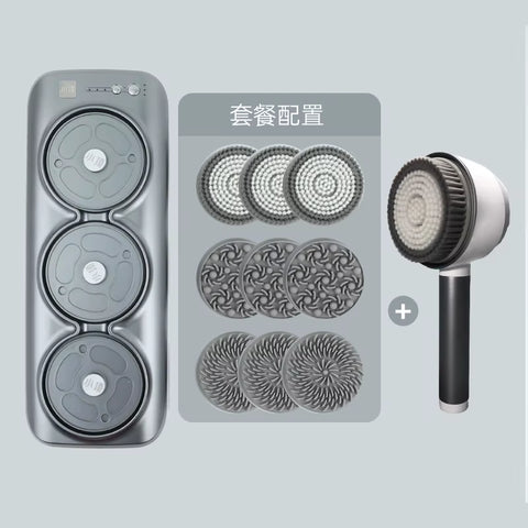 220V Electric Bath Brushes Wall-Mounted Bath Machine Electric Brush Automatic Back Rubbing Machine Personal Care Appliances