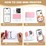 SLOK Thermal Mini Printer – Portable Inkless Bluetooth Sticker Maker