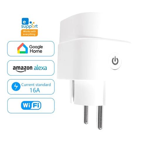 Wifi Smart Plug Sockets | 16A EU Smart WiFi Plug