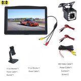 Car Monitor Reverse Camera 4.3-Inch Screen Car Rear View Camera Backup Camera 12IR Night Camera 12 LED Super Night Car Monitor