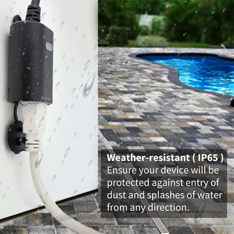 Minoston Matter Outdoor Smart Plug - Waterproof Wi-Fi Control