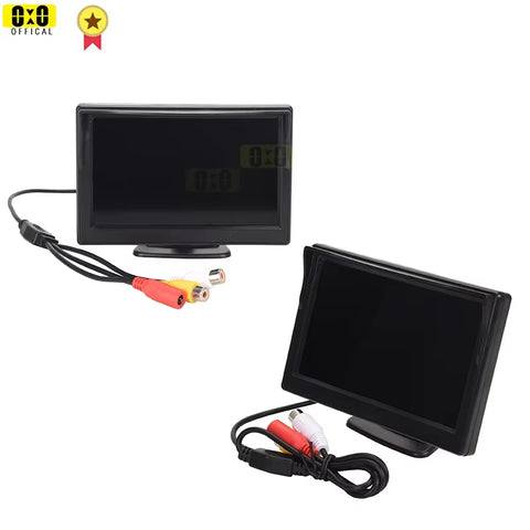 Car Monitor Reverse Camera 4.3-Inch Screen Car Rear View Camera Backup Camera 12IR Night Camera 12 LED Super Night Car Monitor