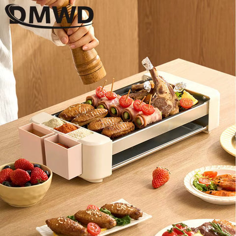 Multifunctional Sausage Roaster Hotdog Maker Automatic Rotating Barbecue Machine Thermostatic Fast Heating Corn Lamb Chop Grill