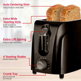 Cool Touch 2-Slice Toaster, Black