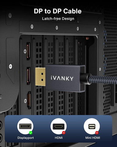 iVANKY VESA Certified DisplayPort Cable