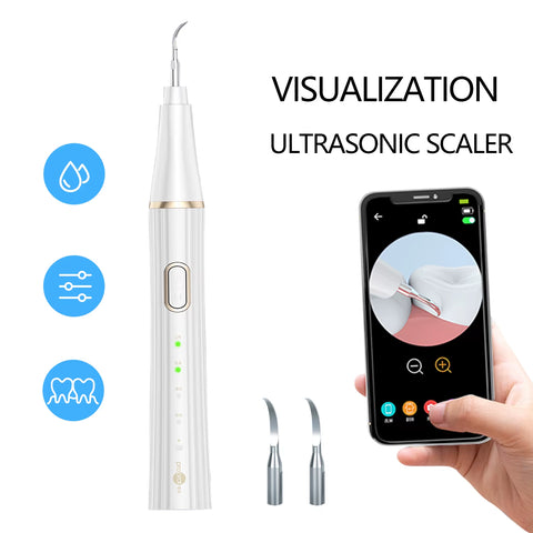 Ultrasonic Dental Scaler for Teeth Tartar Stain Calculus Remover Electric Sonic Teeth Plaque Cleaner Personal Care Appliances