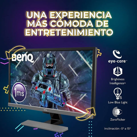 EL2870U Gaming Monitor 28" 4K UHD 1Ms | TN | AMD Freesync | Eye-Care Tech | Anti-Glare | Brightness Intelligence plus | Tilt Screen | Built-In Speakers | Displayport | HDMI