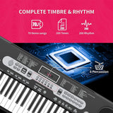 61 Key Piano Keyboard Portable Electric Keyboard with Microphone