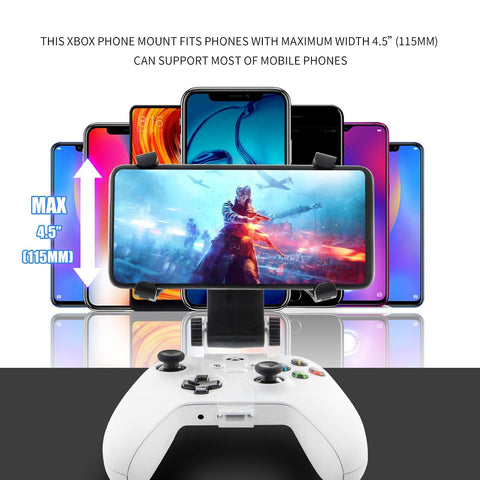 Xbox Series X Controller Phone Clip Xbox One Controller Mobile Phone Mount Adj