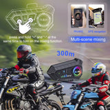 2-in-1 Bluetooth Motorcycle Helmet Intercom &amp; Earphone Set