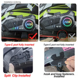 2-in-1 Bluetooth Motorcycle Helmet Intercom &amp; Earphone Set