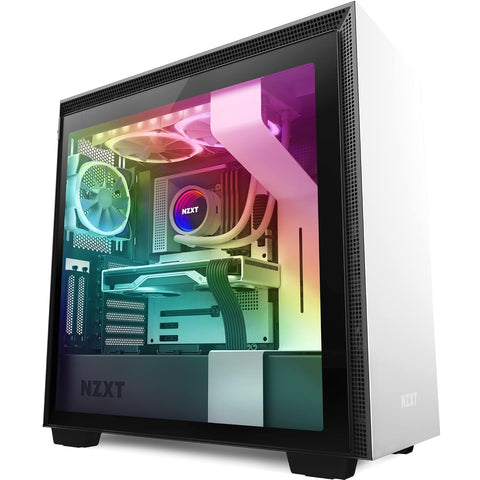 Kraken X63 RGB 280Mm - RL-KRX63-RW - AIO RGB CPU Liquid Cooler - Rotating Infinity Mirror Design - Powered by CAM V4 - RGB Connector - Aer RGB V2 140Mm Radiator Fans (2 Included) - White