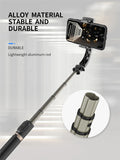 Roreta 2023 NEW Gimbal Stabilizer Selfie Stick Foldable Wireless Tripod with Bluetooth Shutter Monopod for IOS Android