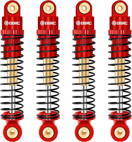 Esilun RC Shocks Absorber Aluminum Front&Rear Shock Damper for Axial SCX24 C10 JLU Deadbolt Gladiator Bronco Upgrade Accessories