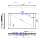 Android PoE industry tablet wall mounted 10 inch, WIfi, RJ45, Bluetooth, VESA, customized bracket-best tablet for industrial use