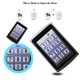 RFID Metal Access Control Keypad Waterproof Rainproof Cover Outdoor Door Opener Electronic Lock System Cover EM4100 Keychains