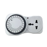 24 Hour Cyclic Timer Switch Kitchen Timer Outlet Loop Universal Timing Socket Mechanical Timer 230VAC 3500W 16A UK EU CN US Plug