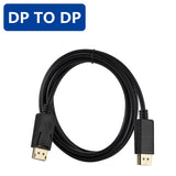 1080P 1.8M DP TO HDMI cable Adapter DP TO VGA cable Adapter DP TO DVI Adapter DP TO DP cable Adapter for PC Laptop HD Projector